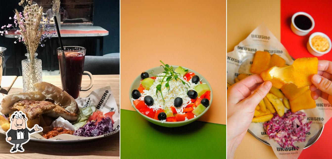 Посмотрите на внутренний интерьер "Ukusno"