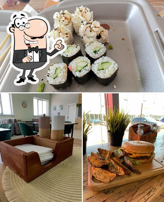 В Сели & Поели есть внутреннее оформление, суши и многое другое