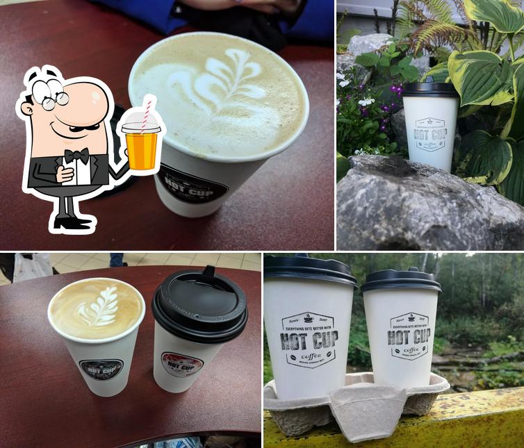 Hot cup coffee