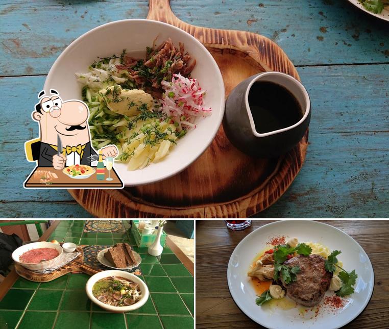 Еда в "Гостином дворе"