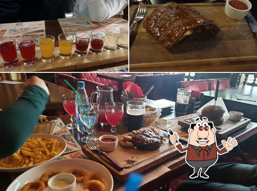 Еда в "Бульдоге"