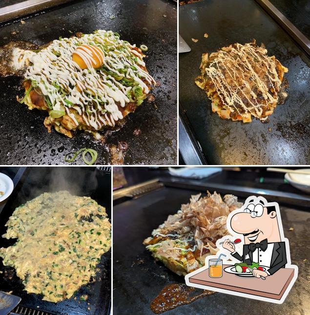もんじゃ焼き お好み焼き しまながし