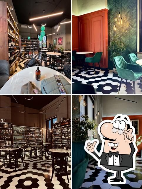 Посмотрите на внутренний интерьер "Wine&Co"