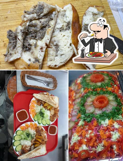 Шаурма и лепёшка