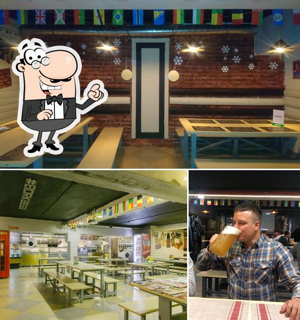 Посмотрите на это фото, где видны внутреннее оформление и барная стойка в Частная Пивоварня Ховрино