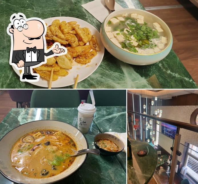 Помимо прочего, в Huaguoshan есть внутреннее оформление и еда