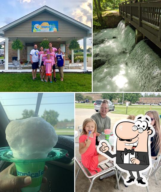 Tropical Sno Shaved Ice/ Rolling Roast Cold Brew Coffee