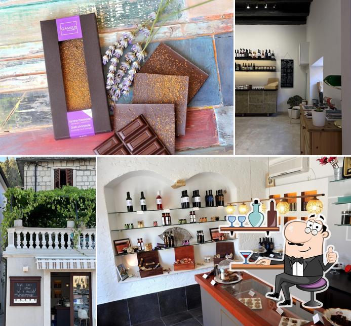 Gamulin's coffee shop and wine & chocolate tasting Hvar