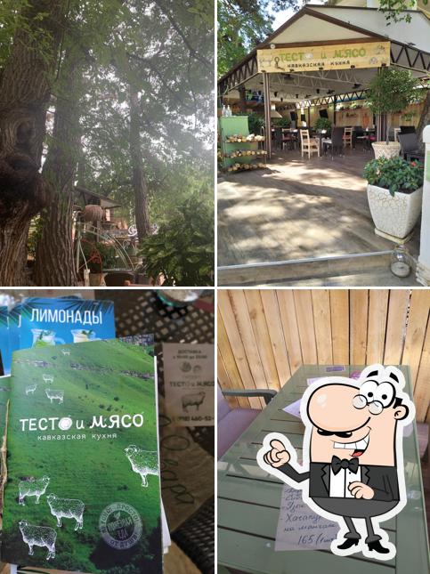 Тесто и мясо