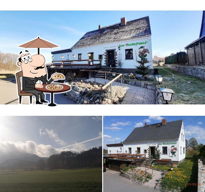 Наслаждайтесь видом , который открывается из "Gaststätte und Pension Zum Wanderfreund"