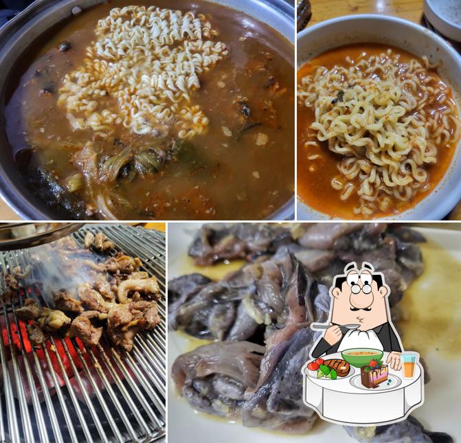 장수오골계