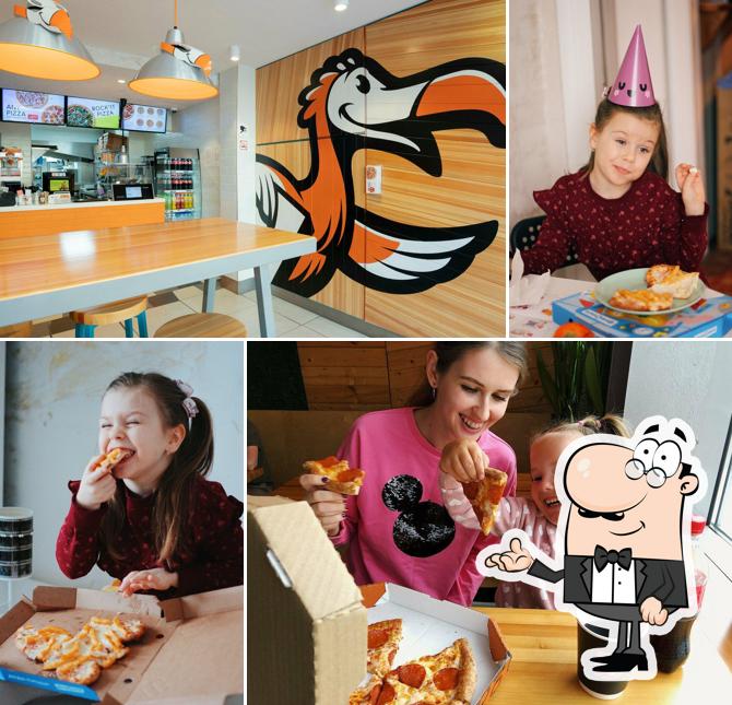 Посмотрите на внутренний интерьер "Додо Пицца"