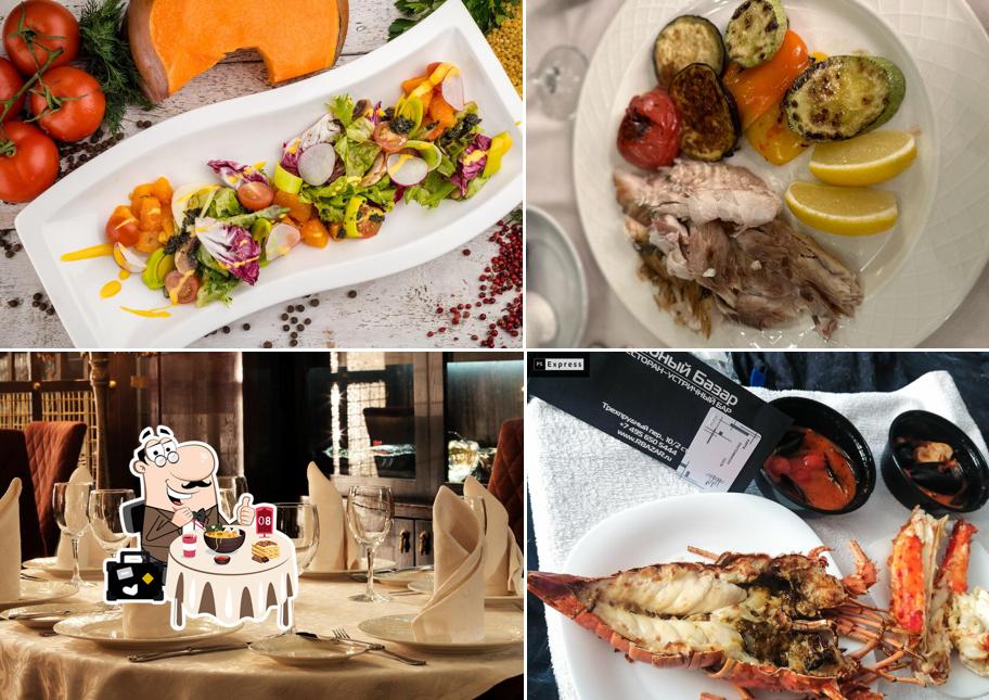 Блюда в "Рыбном базаре"