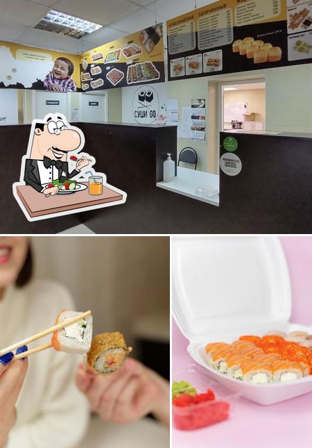 Еда в "Суши Go"
