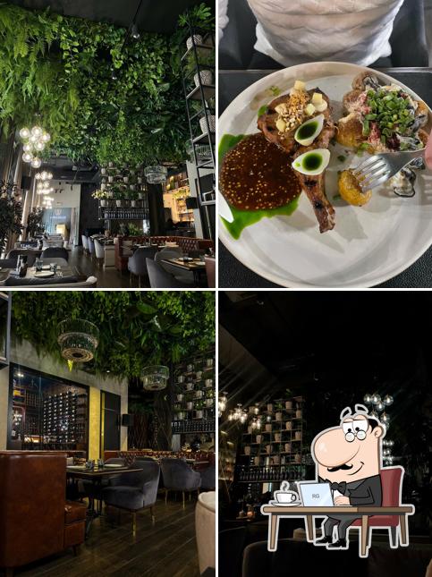 Посмотрите на внутренний интерьер "Виноград"