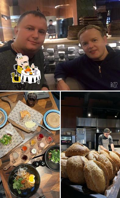 Еда и барная стойка в Горячий Цех