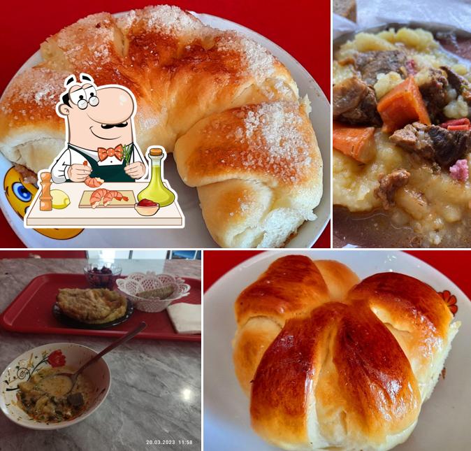 Креветки с кукурузной кашей в "Закусочной"