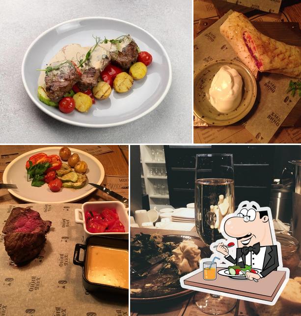 Блюда в "Хлебе и вино"