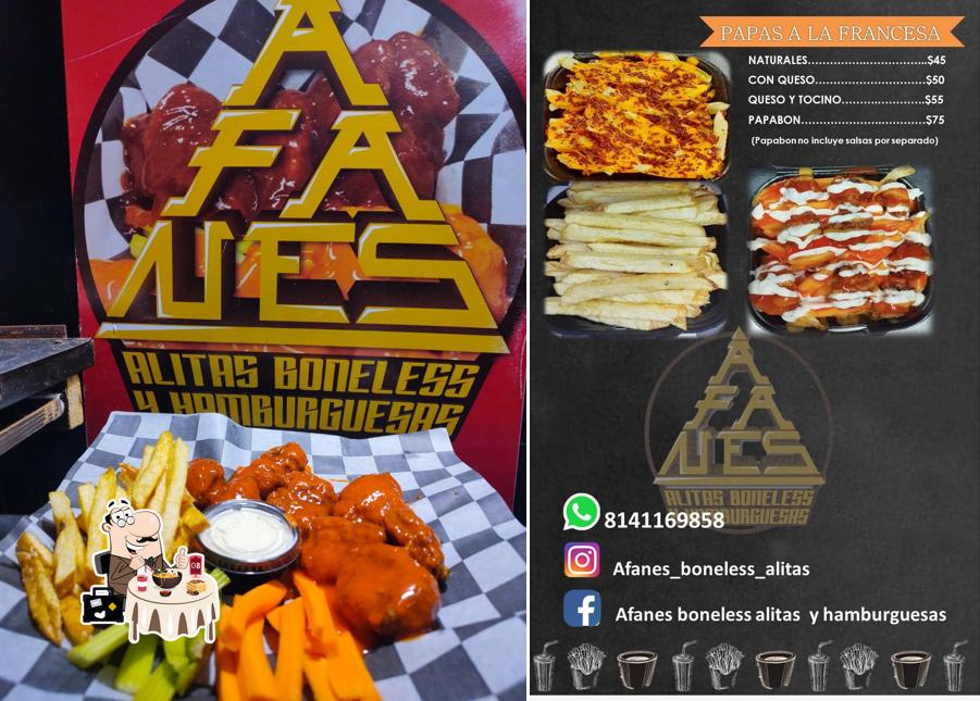 AFANES BONELESS Y ALITAS