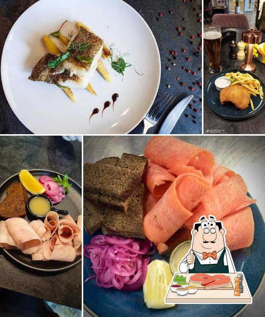 Рыба и картофель фри в "Лисья нора"