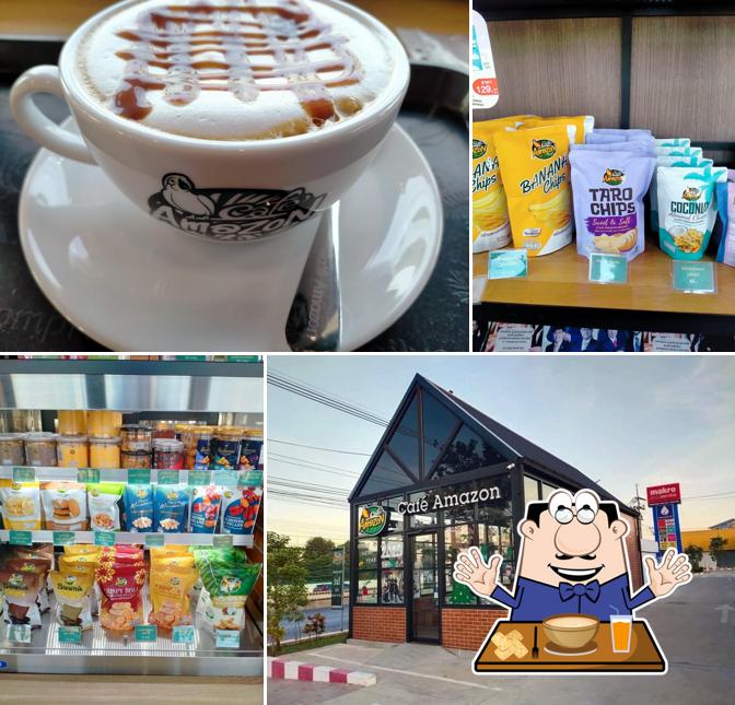 คาเฟ่ อเมซอน บจก.แสงอารี คอฟฟี่ สาขา4 (ตลาดรุ่งโรจน์ คลองสี่ลำลูกกา)