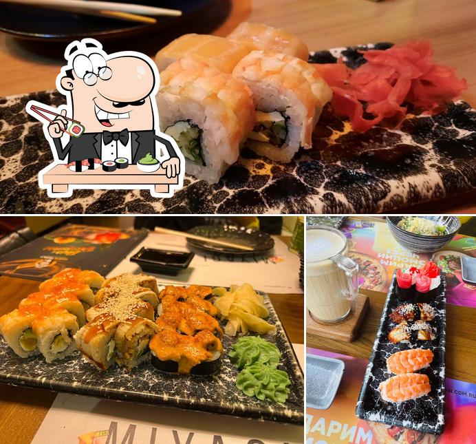 Закажите различные виды суши