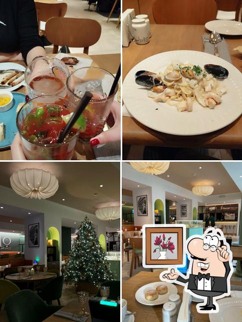 Посмотрите на внутренний интерьер "Osteria Monti"