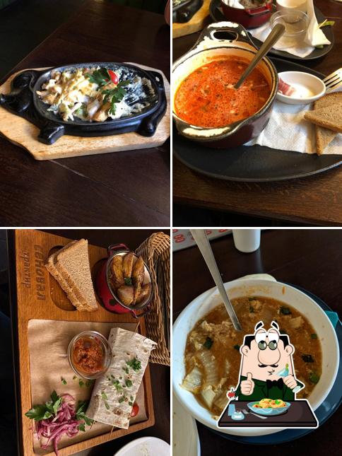 Еда в "Сеновале"