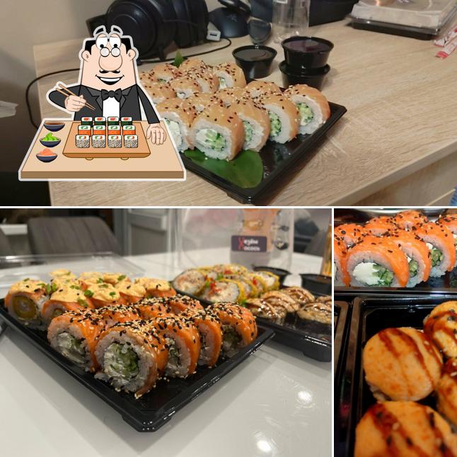 В "Везём лосось" вы можете заказать суши