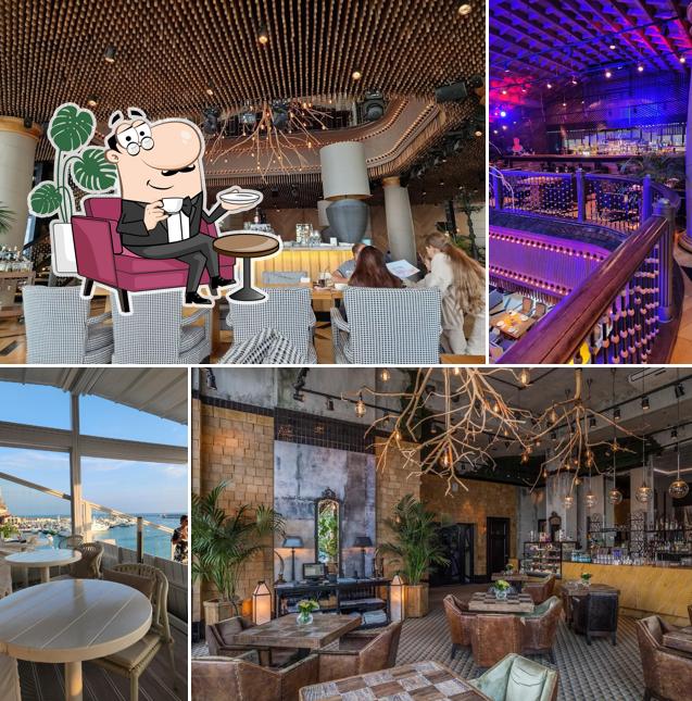 Посмотрите на внутренний интерьер "Ресторана DOM"