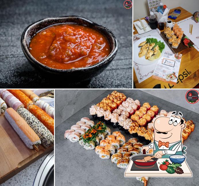 Курица с соусом карри в "Трате Сушечки"