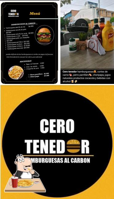 CERO TENEDOR HAMBURGUESAS AL CARBÓN