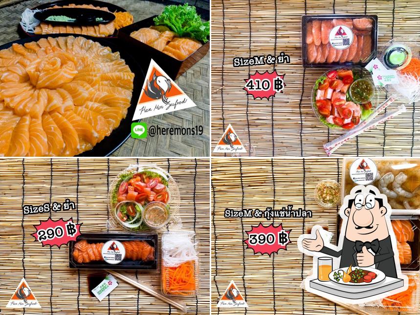 Here Mon Seafood ปลาแซลมอลและอาหารทะเล