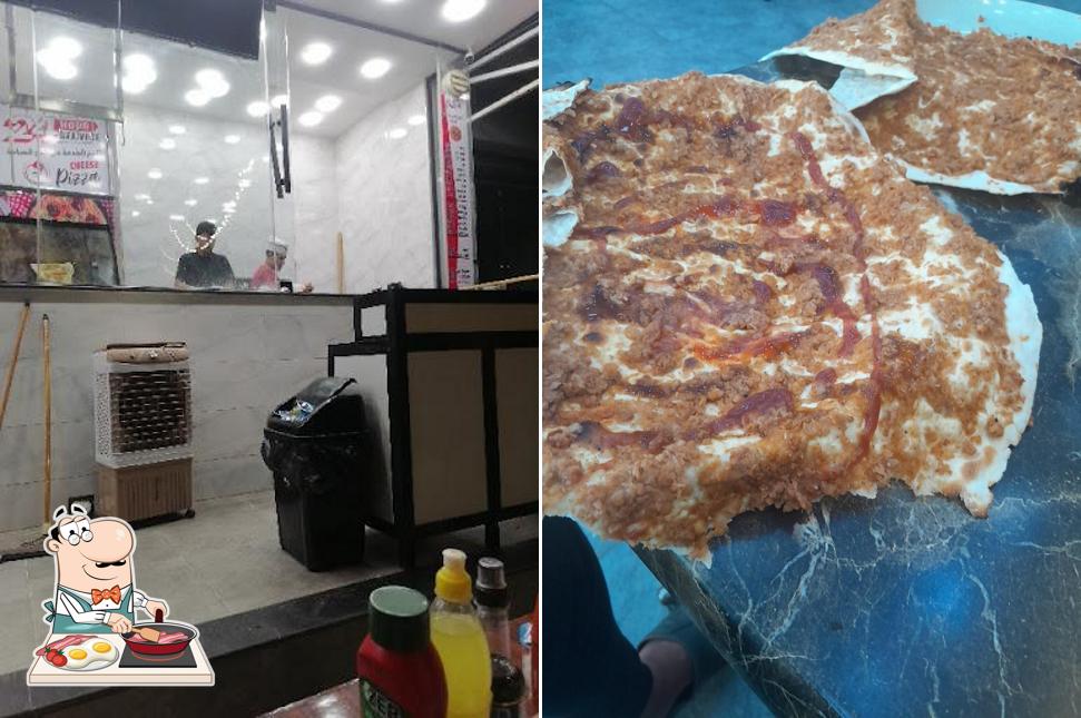 لحم بعجين وبيتزا البيك