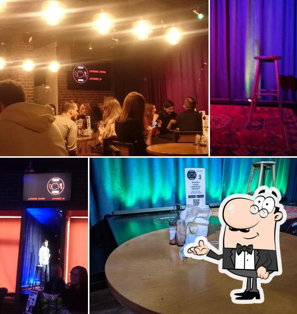 Посмотрите на внутренний интерьер "Stand Up Патрики"