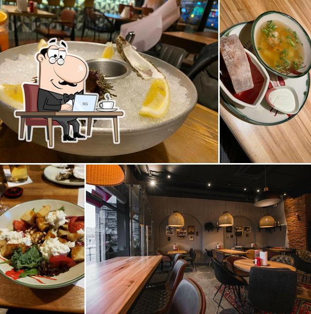 Посмотрите на внутренний интерьер "Клешни и Хвосты"