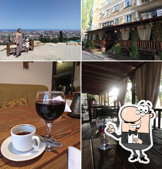 В Сакля есть внешнее оформление, напитки и многое другое