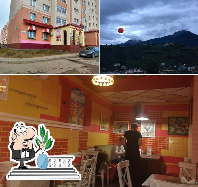 Внешнее оформление "кафе Мерано"