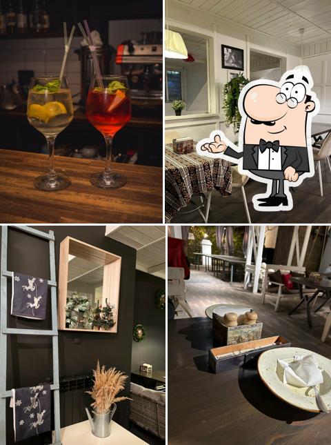 Посмотрите на внутренний интерьер "Семейного Ресторана By Mama"