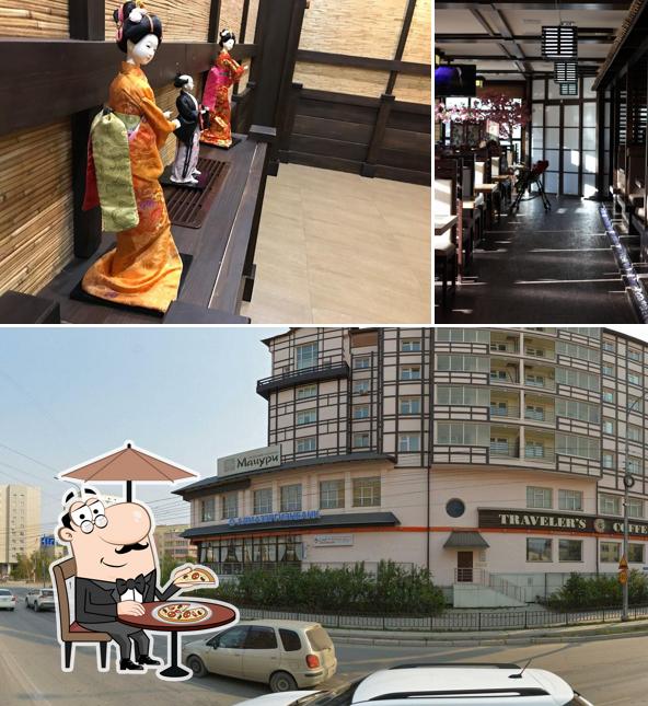 Наслаждайтесь свежим воздухом и пейзажем, открывающемся из "Мацури"