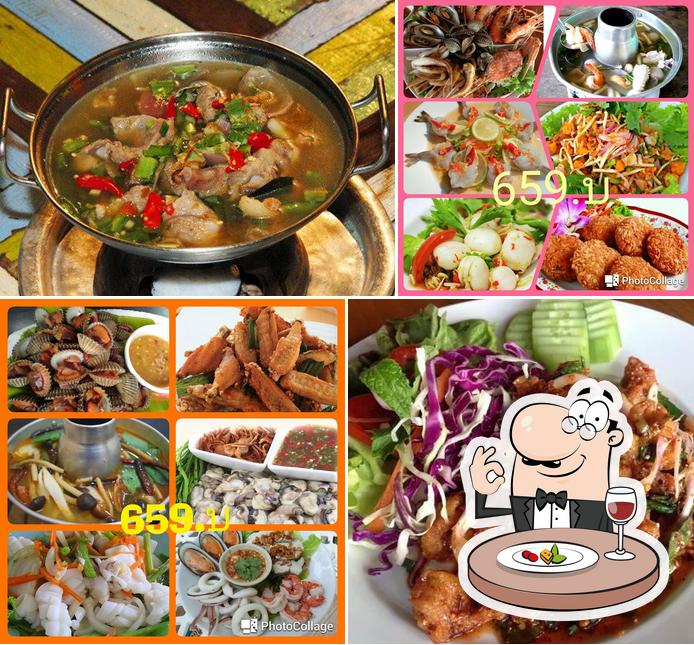 ร้านเมย์ทะเลย่าง หน้าอ.บางปะกง