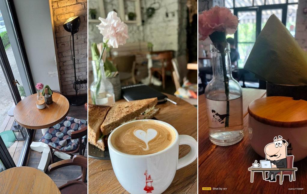 Посмотрите на внутренний интерьер "1930 Coffee Company"