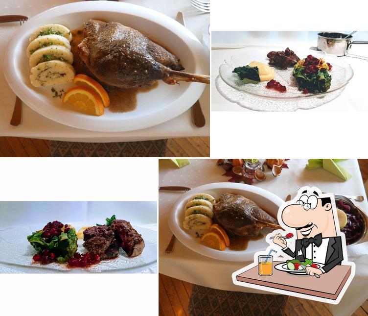 Еда в "Gaststätte und Pension Zum Wanderfreund"