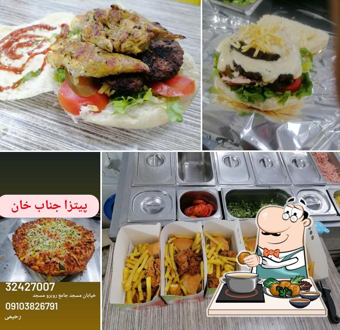 پیتزا ساندویچ سوخاری جناب خان بافق