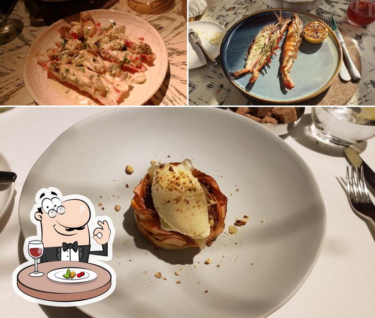 Блюда в "Ресторане White Rabbit"