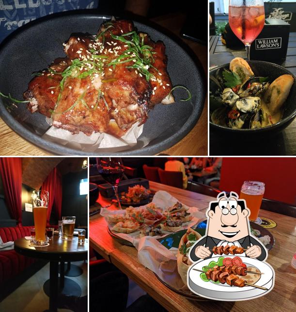 Еда в "Vinie Jones Pub"