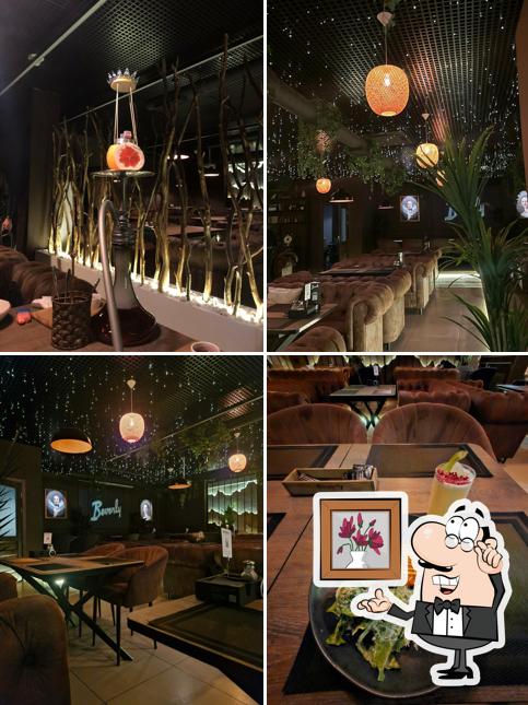 Посмотрите на внутренний интерьер "Beverly Lounge"