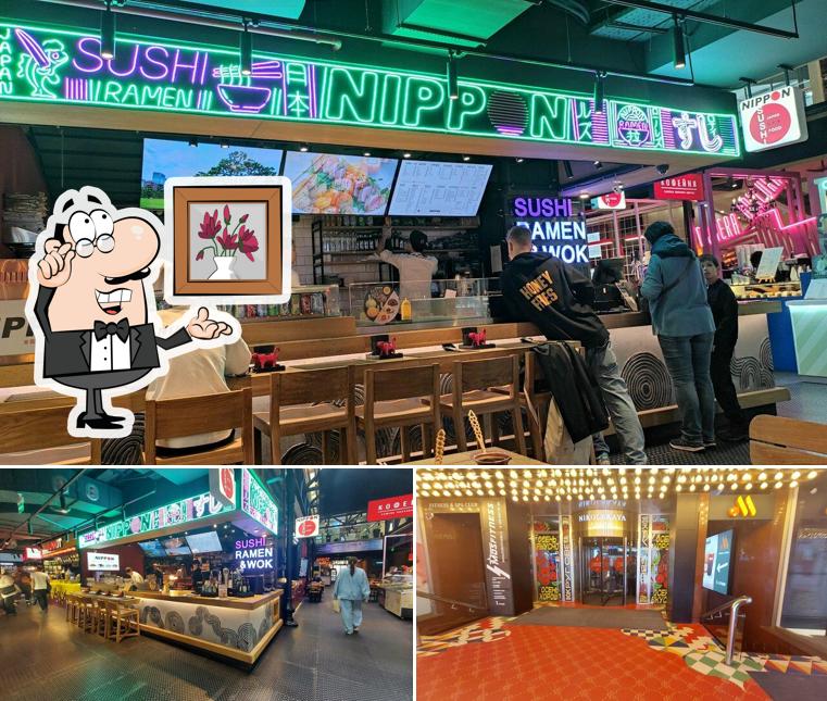 Посмотрите на внутренний интерьер "Nippon"