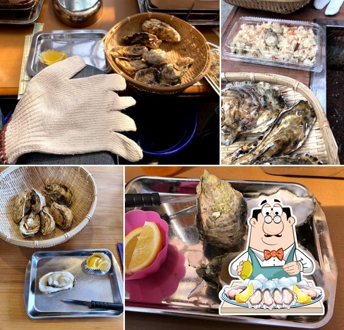 上甲商会(御荘湾家族いかだ釣センター)・かき小屋
