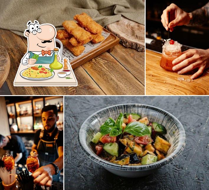 Еда в "Баре Жигули"